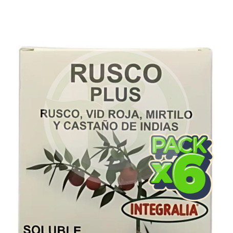 Pack 6x Rusco Plus Soluble 15 Sobres Integralia