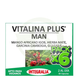 Pack 6x Vitalina Plus Man 30 Cápsulas Integralia