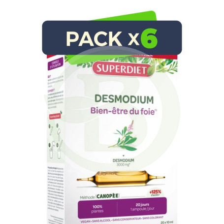 Pack 6x Desmodium 20 Ampollas Superdiet