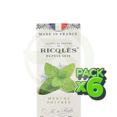 Pack 6x Ricqlès Álcool De Hortelã 50Ml Superdiet