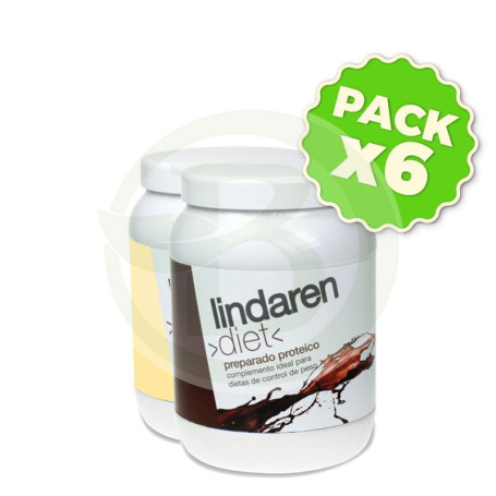 Pack 6x Preparado Proteico de Vainilla 225Gr. Linda Ren Diet