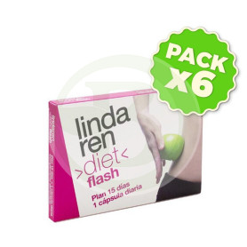 Pack 6x Linda Ren Diet Flash 15 Cápsulas