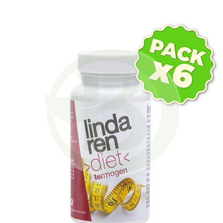 Pack 6x Termogen 60 Cápsulas Linda Ren Diet
