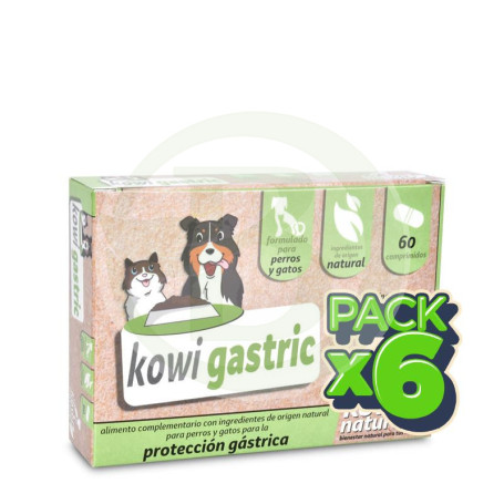 Pack 6x Kowi Gastric, 60 Comprimidos Kowi Nature