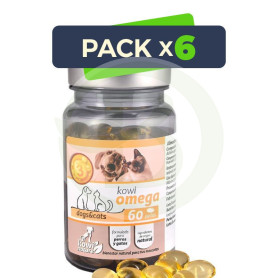 Pack 6x Kowi Omega 60 Perlas Kowi Nature