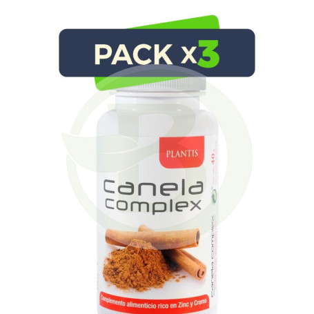 Pack 3x Canela Complex 90 Cápsulas Plantis