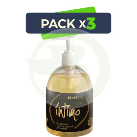 Pack 3x Gel Íntimo 500Ml. Plantis