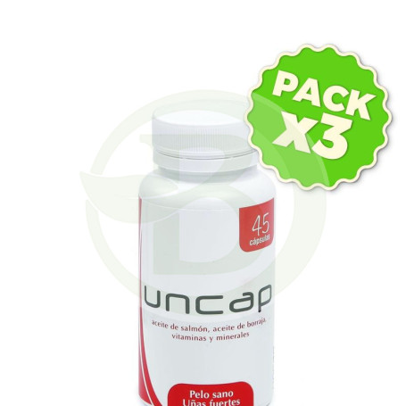 Pack 3x Uncap 45 Cápsulas Plantis