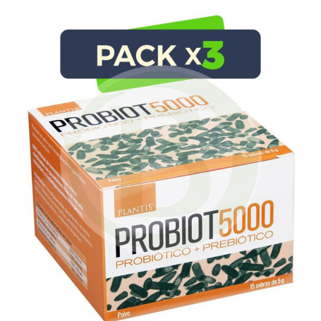 Pack 3x Probiot 5.000 Lactobacilus 15 Sobres Plantis
