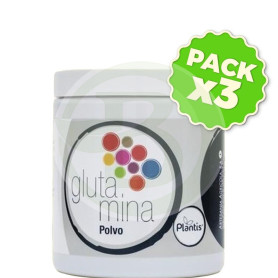Pack 3x Glutamina 250Gr. Plantis