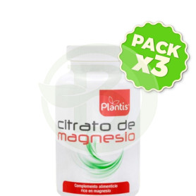 Pack 3x Citrato De Magnesio 60 Comprimidos Plantis