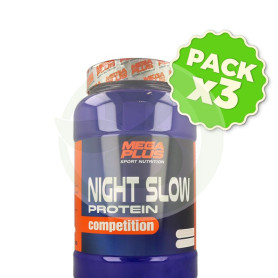 Pack 3x Night Slow Protein Competition Chocolate-Leche 1Kg. Megaplus