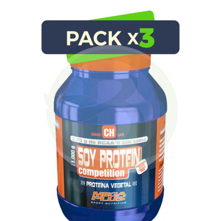 Pack 3x Beef Protein Comptition Chocolate 1Kg. Megaplus