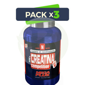 Pack 3x Creatina Competition 600Gr. Megaplus