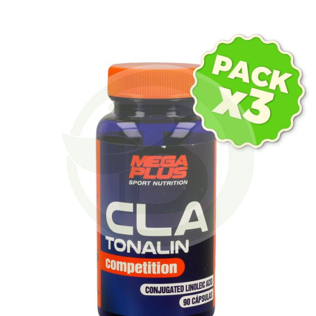Pack 3x Cla Tonalin 90 Cápsulas Megaplus