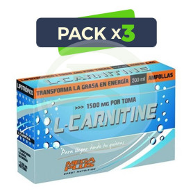 Pack 3x Carnitina Recovery 20 Viales Megaplus