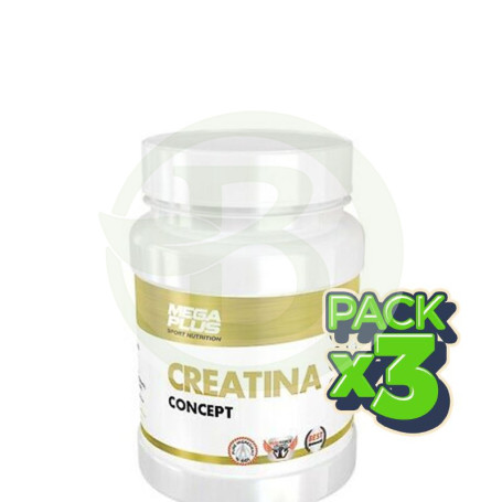 Pack 3x Creatina Concept 500Gr. Megaplus