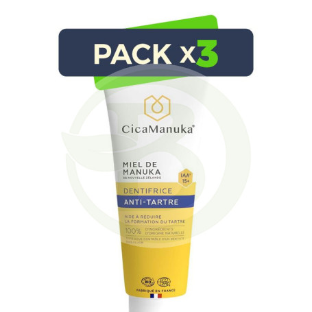 Pack 3x Pasta Dental Antiplaca 75Ml Cicamanuka