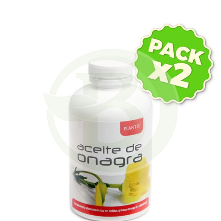 Pack 2x Aceite de Onagra 450 Cápsulas Plantis