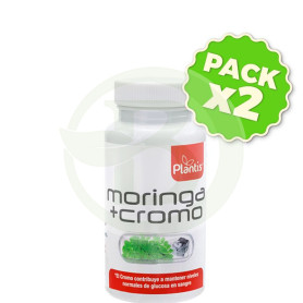 Pack 2x Moringa + Cromo 60 Cápsulas Plantis