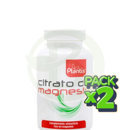 Pack 2x Citrato De Magnesio 60 Comprimidos Plantis