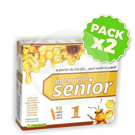 Pack 2x Jalea Real Senior 15 Viales Pinisan