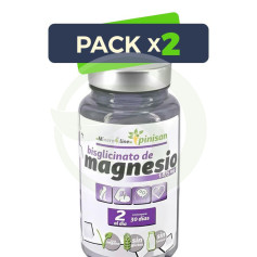 Pack 2x Bisglicinato De Magnésio 60 Comprimidos Pinisan