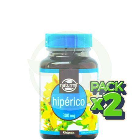 Pack 2x Hipérico 300Mg. 45 Cápsulas Naturmil