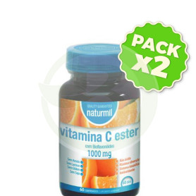 Pack 2x Vitamina C Ester C 1.000Mg. 60 Comprimidos Naturmil