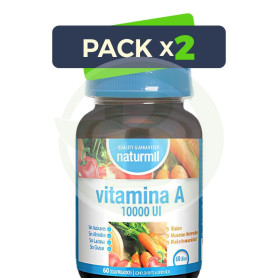 Pack 2x Vitamina a 10.000Ui 60 Comprimidos Naturmil