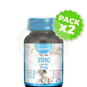 Pack 2x Zinc Picolinato 20Mg 60 Comprimidos Naturmil