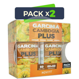 Pack 2x Garcinia Cambogia Plus 60+60 Comprimidos Novity