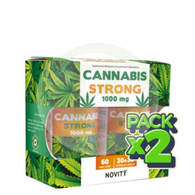 Pack 2x Cannabis Strong 1.000Mg. 30+30 Perlas Novity