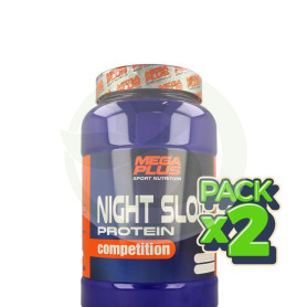 Pack 2x Night Slow Protein Competition Chocolate-Leche 1Kg. Megaplus