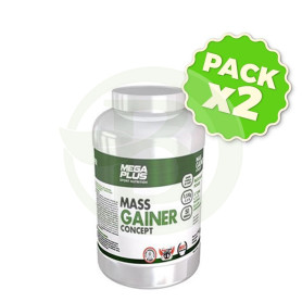 Pack 2x Mass Gainer Concept Fresa 1,5Kg. Megaplus