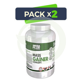 Pack 2x Mass Gainer Concept Choco 1,5Kg. Megaplus