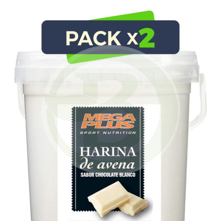 Pack 2x Harina De Avena Choco Blanco 2Kg. Megaplus