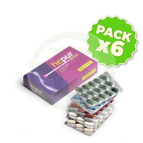 Pack 6x Hepur Plus 90 Cápsulas Plantis