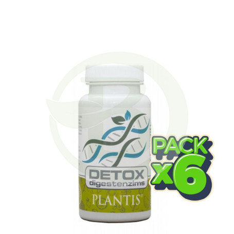 Pack 6x Digestenzims Detox 60 Cápsulas Plantis