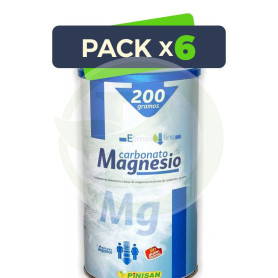 Pack 6x Carbonato de Magnesio 200Gr. Pinisan
