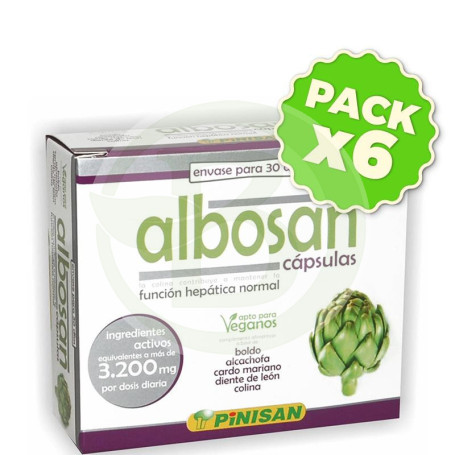 Pack 6x Albosan Cápsulas Pinisan