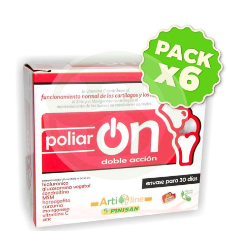 Pack 6x Artrion Poliaron 60 Cápsulas Pinisan