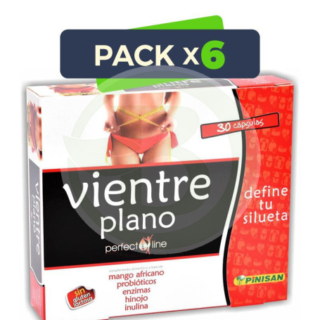Pack 6x Perfect Line Vientre Plano 30 Cápsulas Pinisan