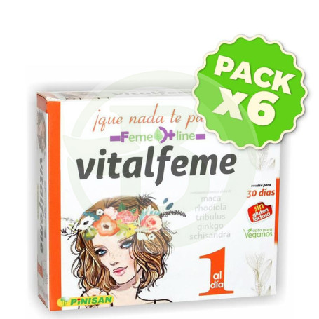 Pack 6x Vitalfeme 30 Cápsulas Pinisan