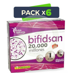 Pack 6x Bifidsan 20000 Milhões 20 Cápsulas Veg. Pinisan