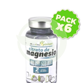 Pack 6x Citrato De Magnesio 60 Capsulas Pinisan