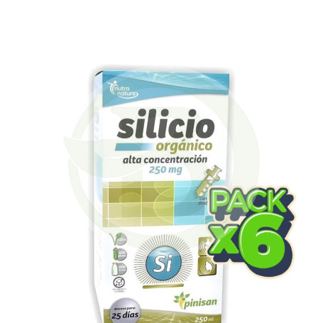 Pack 6x Silicio Organico Concentrado 250Ml Pinisan