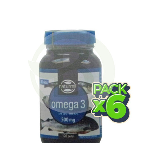 Pack 6x Omega 3 500Mg. 120 Perlas Naturmil