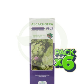 Pack 6x Alcachofa Plus Con Cardo Mariano 500Ml. Naturmil