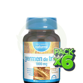 Pack 6x Gérmen De Trigo 1000Mg 90 Perlas Naturmil